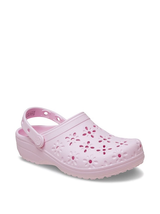 CROCS Shoes - CROCS Women's Classic Floral Clog in Light Pink